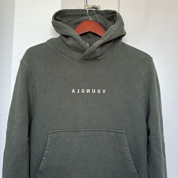 YOUNGLA GREEN GYM HOODIE MENS SMALL - Picture 2 of 6